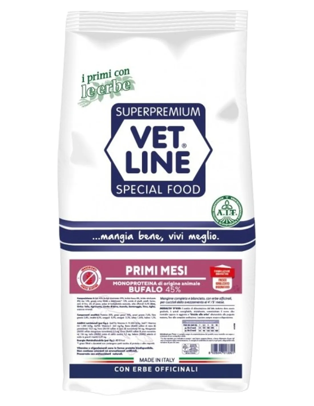 Vet Line cane primi mesi bufalo 3 kg  