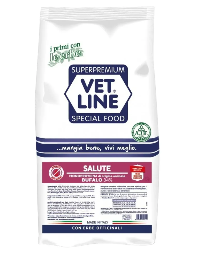 Vet Line cane salute bufalo 12,5 kg  
