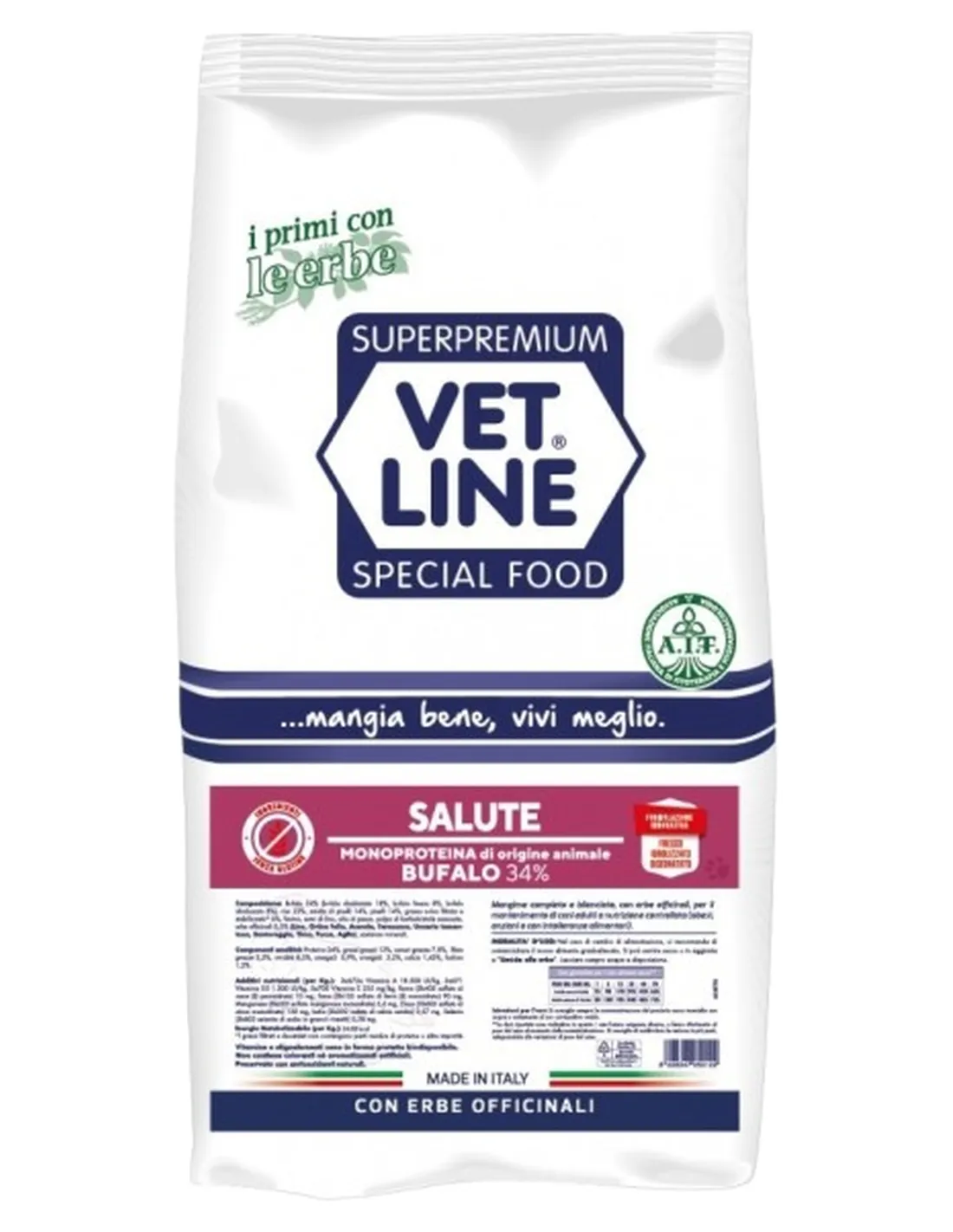 Vet Line cane salute bufalo 12,5 kg   Vet Line cane salute bufalo 12,5 kg