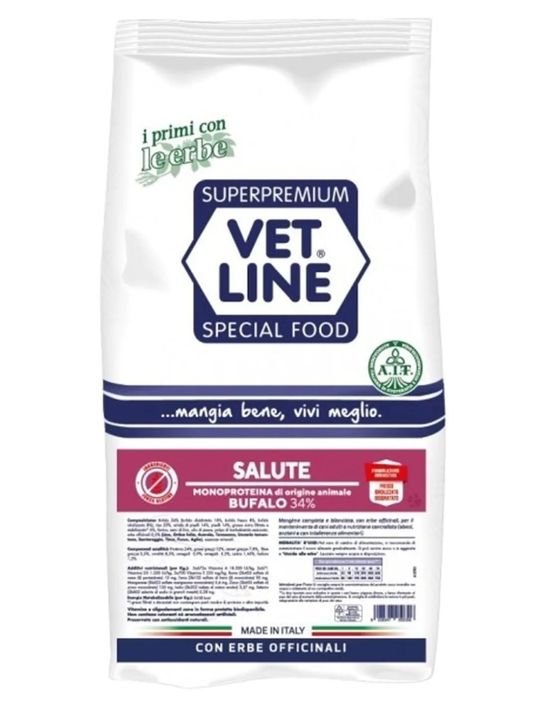 Vet Line cane salute bufalo 3 kg   Vet Line cane salute bufalo 3 kg