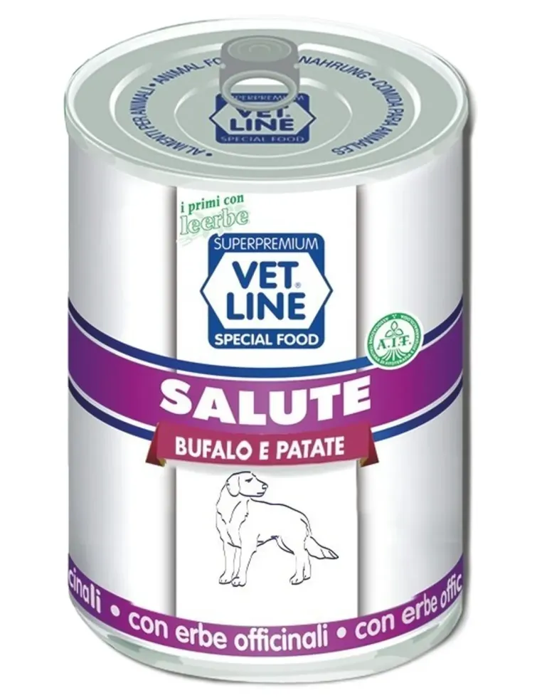 Vet Line cane salute bufalo e patate 400 gr  