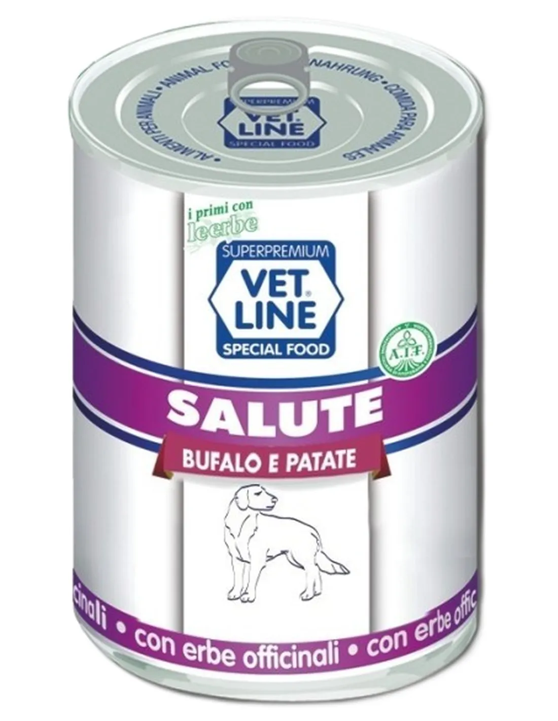 Vet Line cane salute bufalo e patate 400 gr  