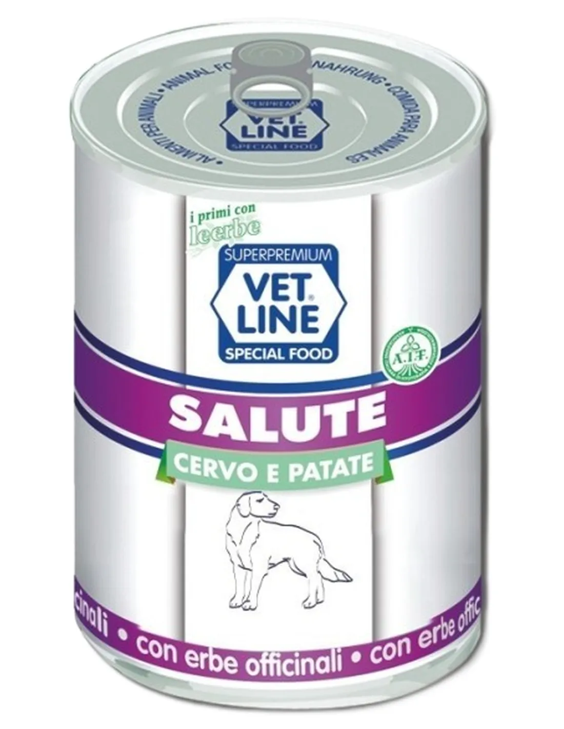 Vet Line cane salute cervo e patate 400 gr   Vet Line cane salute cervo e patate 400 gr