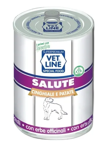 Vet Line cane salute cinghiale e patate 400 gr  