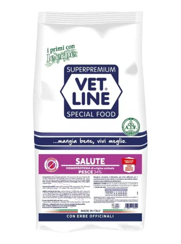 Vet Line cane salute pesce 12,5 kg  
