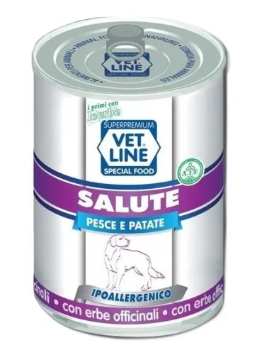 Vet Line cane salute pesce e patate 400 gr  