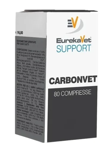 EurekaVet Support carbonvet 80 compresse 500 mg  