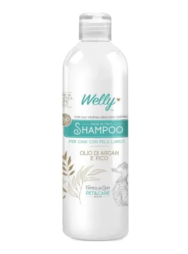 Welly Bio Shampoo Cani Pelo Lungo Olio Di Argan E Fico 250 ml