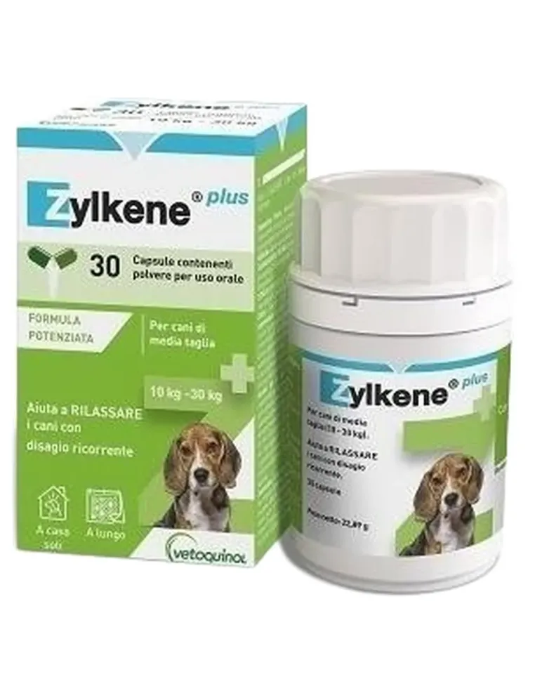 Vetoquinol zylkene plus cani 10-30 kg 30 capsule  