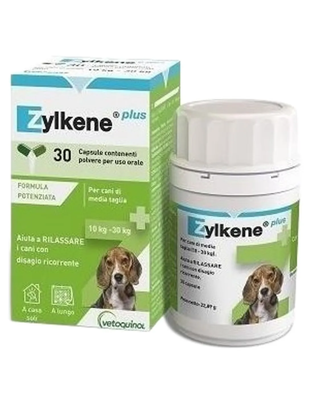 Vetoquinol zylkene plus cani 10-30 kg 30 capsule  