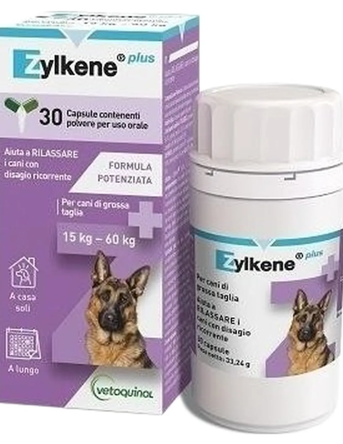 Vetoquinol zylkene plus cani 15-60 kg 30 capsule  