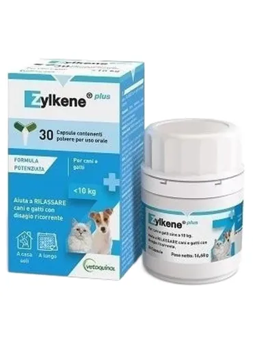 Vetoquinol zylkene plus cani gatti fino a 10 kg 30 capsule