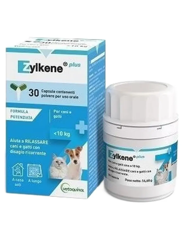 Vetoquinol zylkene plus cani gatti fino a 10 kg 30 capsule  