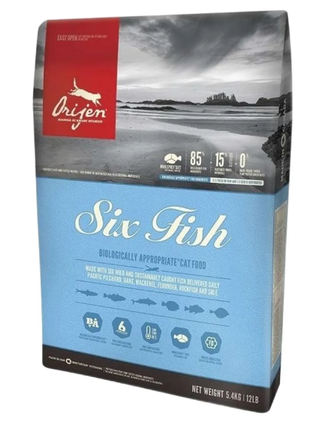 Orijen gatto six fish 1,8 kg  