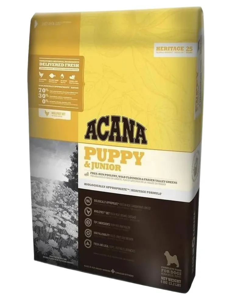 Acana puppy e junior dog 2 kg heritage  