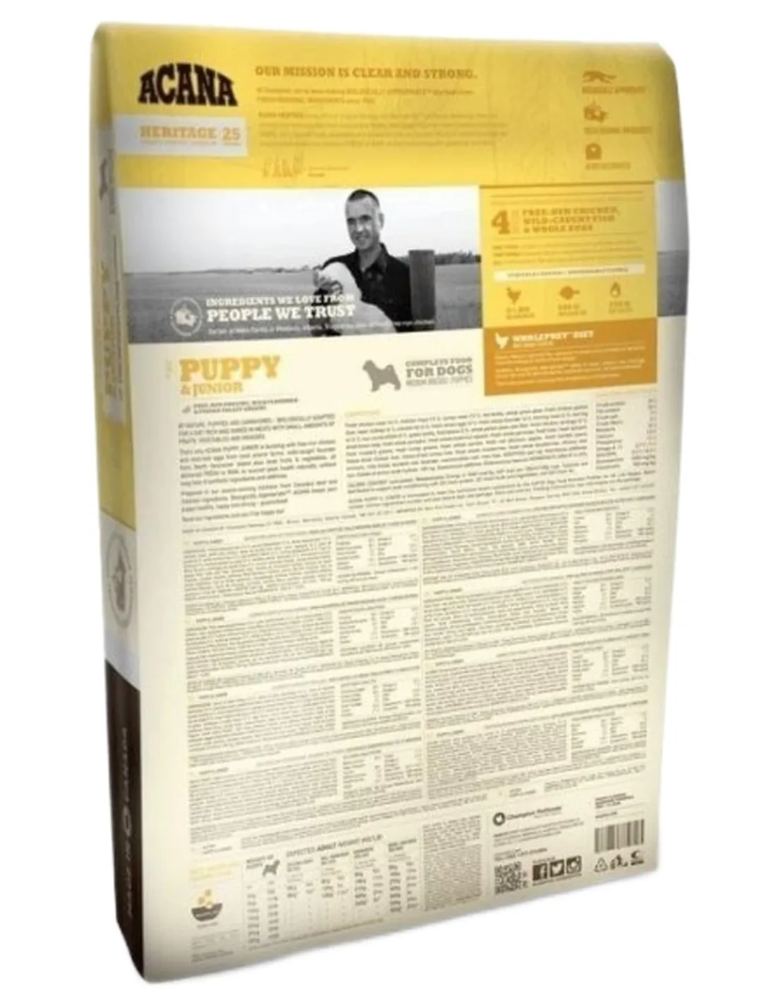 Acana puppy e junior dog 2 kg heritage  