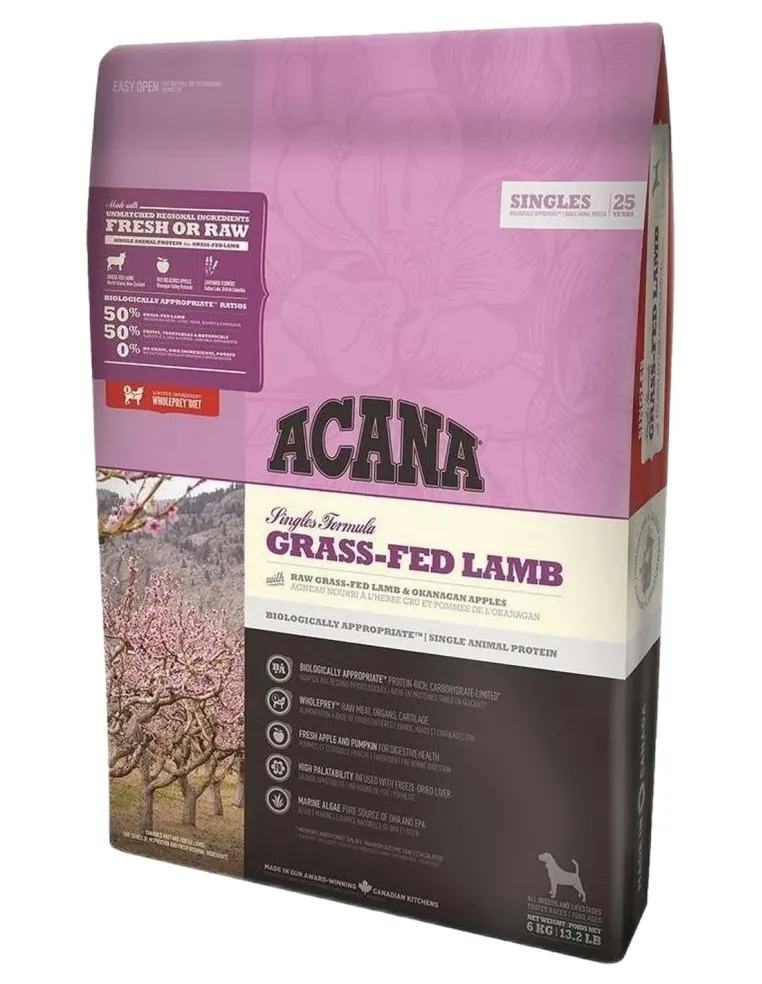 Acana grass-fed lamb dog 2 kg singles 25  