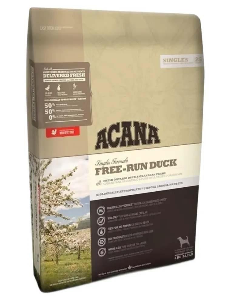 Acana free run duck dog 11,4 kg singles 25  