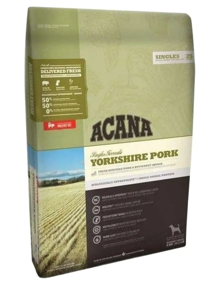 Acana adult yorkshire pork dog 11,4 kg singles 25  