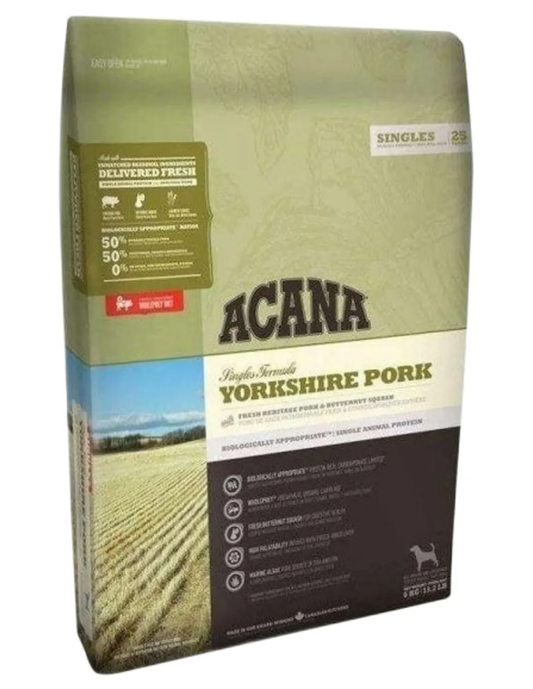 Acana adult yorkshire pork dog 11,4 kg singles 25  