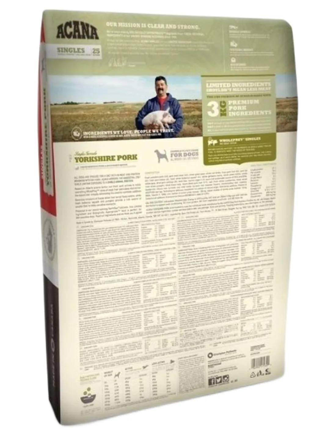 Acana adult yorkshire pork dog 11,4 kg singles 25  