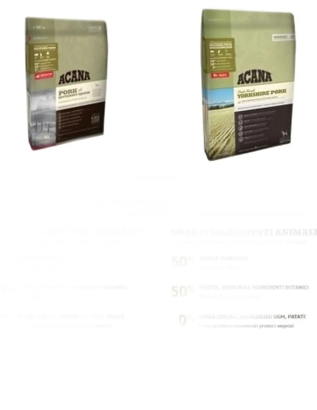 Acana adult yorkshire pork dog 11,4 kg singles 25  