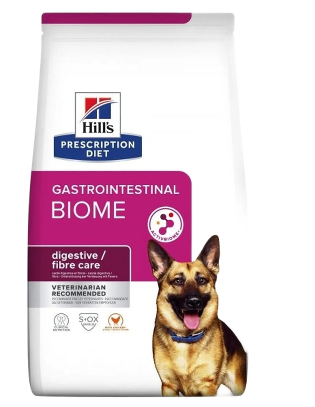 Hill's cane gastrointestinal biome digestive fibre care pollo 4 kg  
