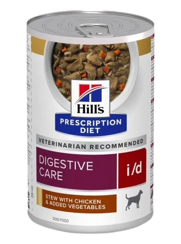 Hill's i/d canine spezzatino pollo e verdure 354 gr  