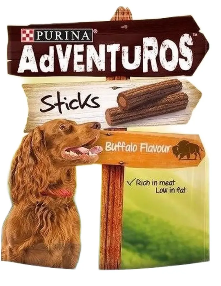 Purina adventuros sticks gusto bufalo 120 gr  