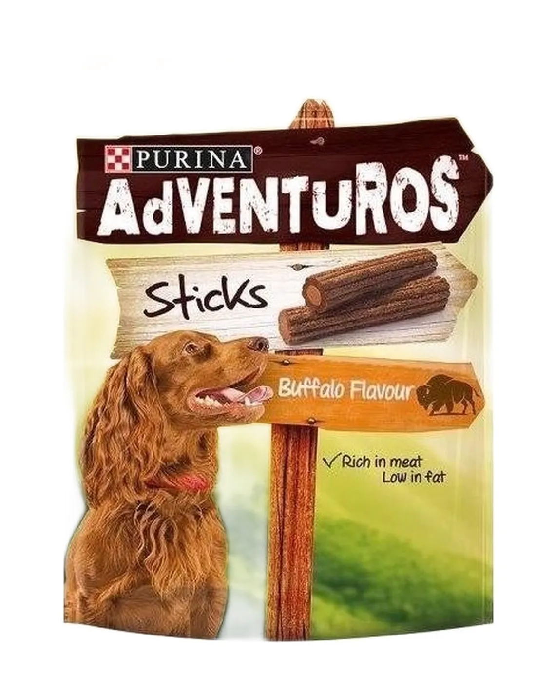 Purina adventuros sticks gusto bufalo 120 gr  