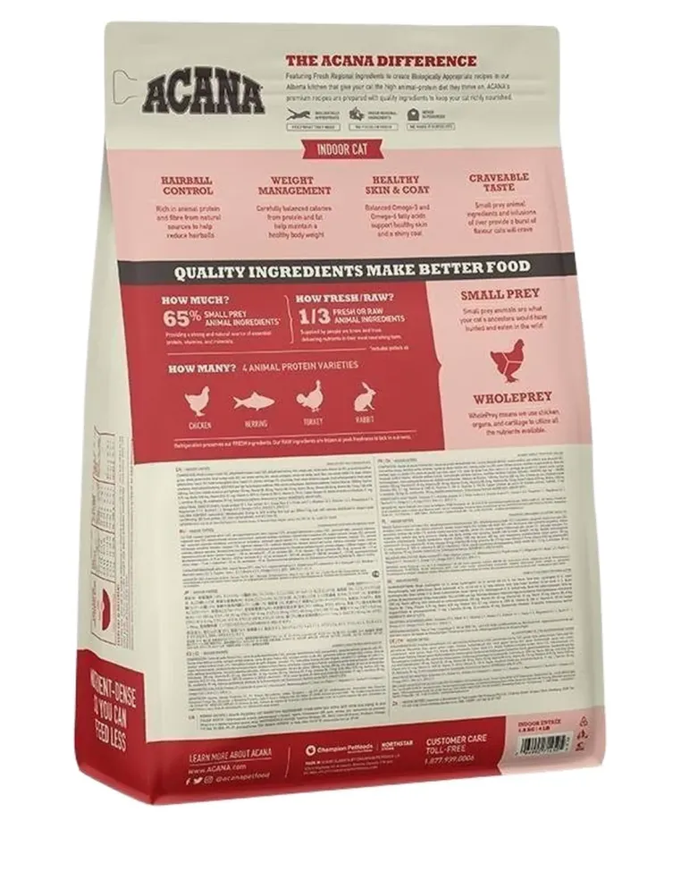 Acana gatto indoor entree 1,8 kg  