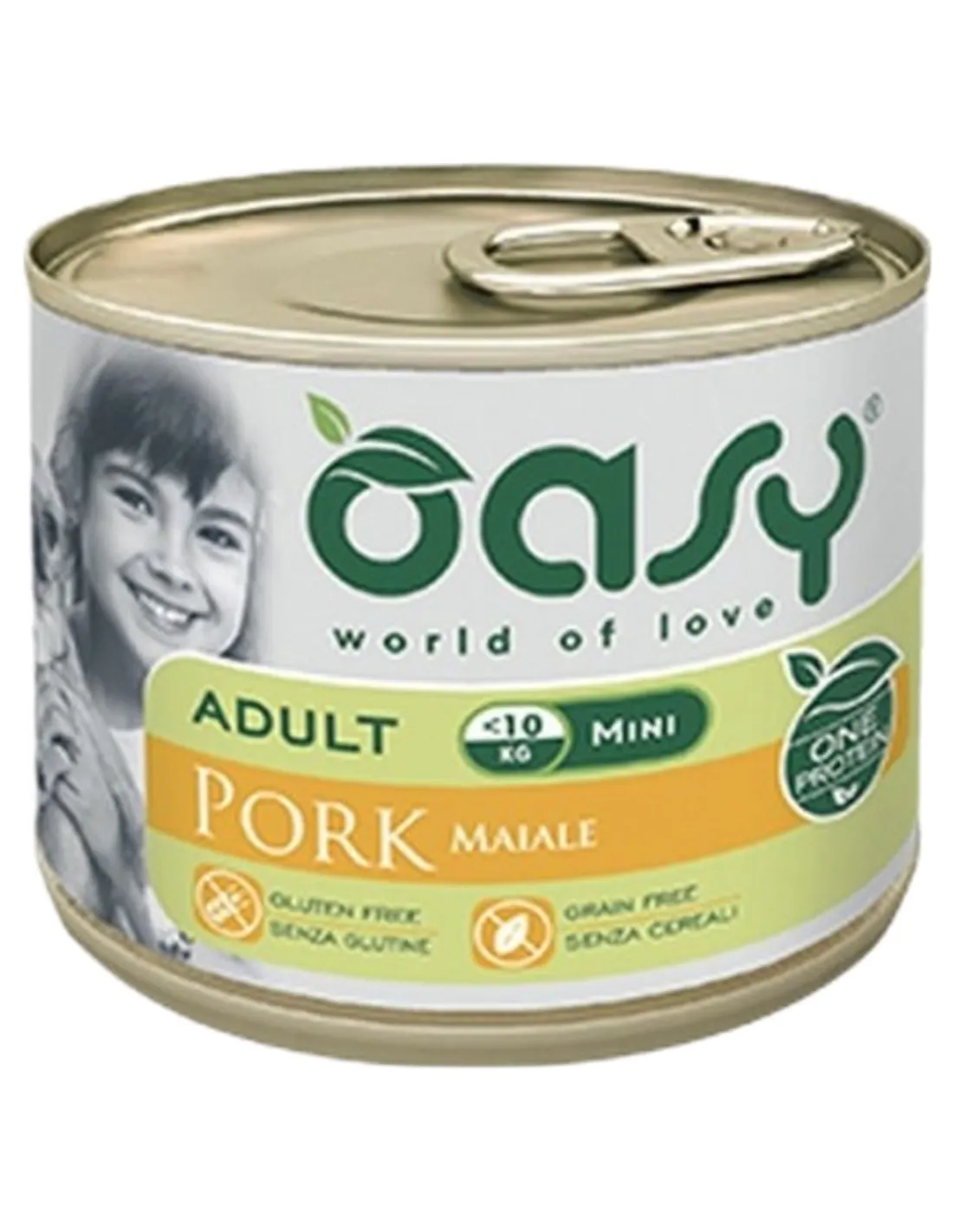 Oasy cane adult mini maiale umido 200 gr  