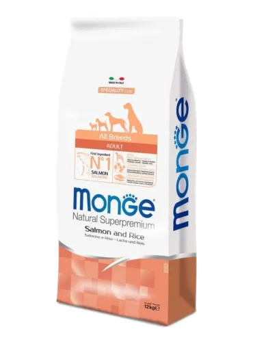 Monge salmone e riso 12 kg  