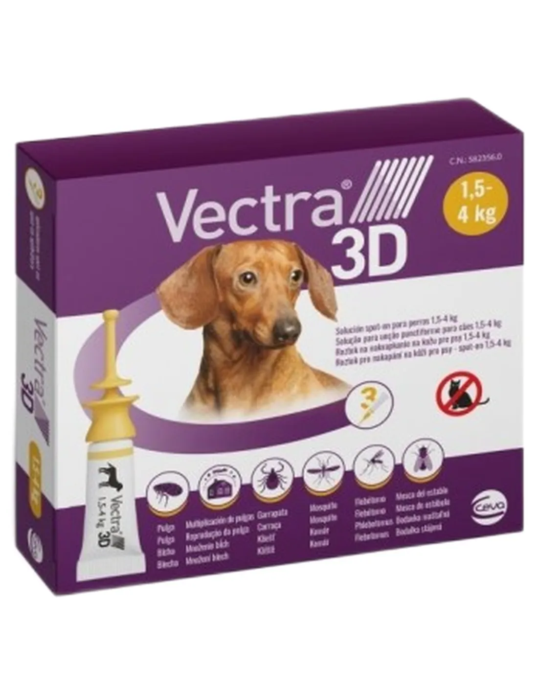 Vectra 3D 1,5 - 4 kg 3 pipette   Vectra 3D 1,5 - 4 kg 3 pipette