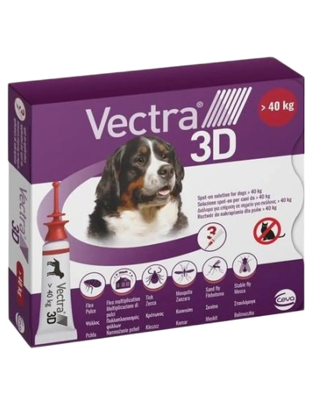 Vectra 3D cani oltre 40 kg 3 pipette  
