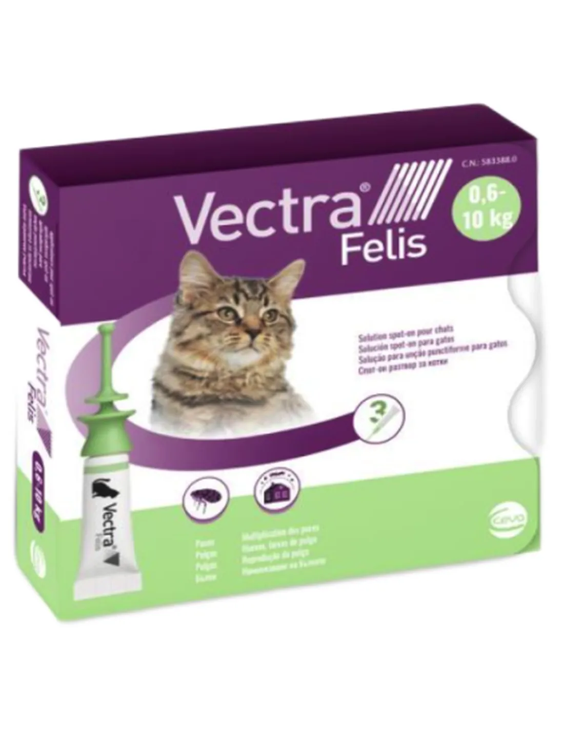 Vectra Felis 3 pipette per gatti  