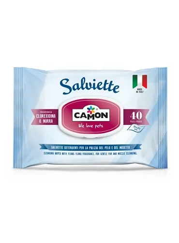 Salviette Detergienti Igienizzanti Mirra 40 pz Camon