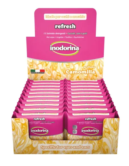 Inodorina Salviette Refresh Camomilla 15 Pezzi