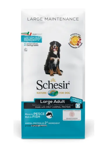 Schesir Dog Large Pesce 12 Kg