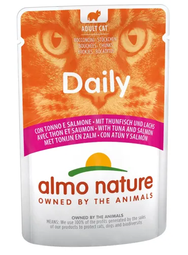 Almo Cat Daily Menu 70 Gr Tonno E Salmone