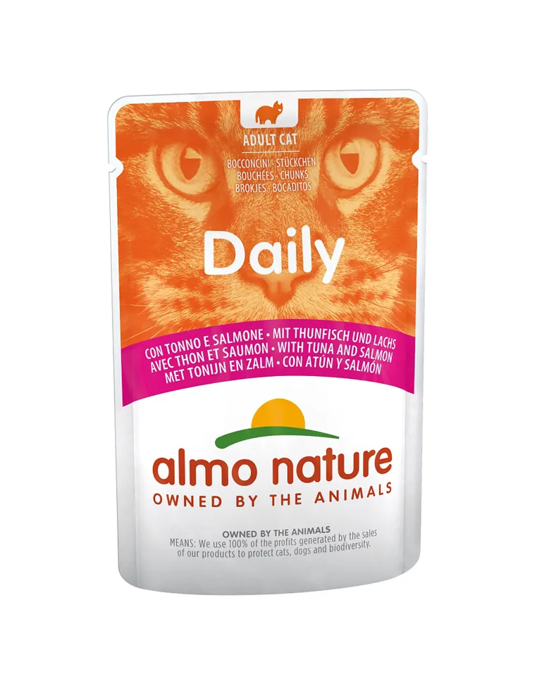 Almo Cat Daily Menu 70 Gr Tonno E Salmone