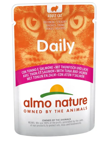 Almo Cat Daily Menu 70 Gr Tonno E Salmone
