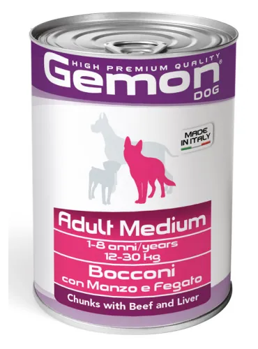 Gemon Dog Adult Medium Manzo e Fegato 415 gr