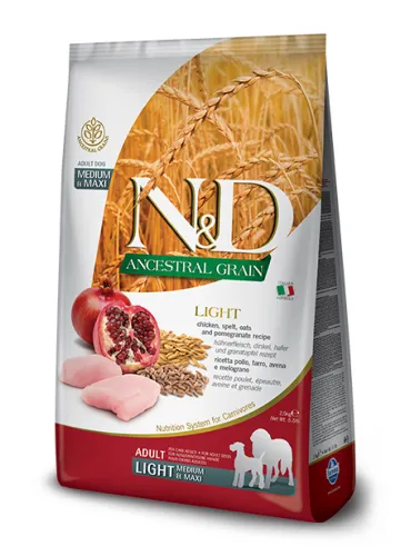 N&D Low Grain Dog Medio/Max Light 2,5 Kg