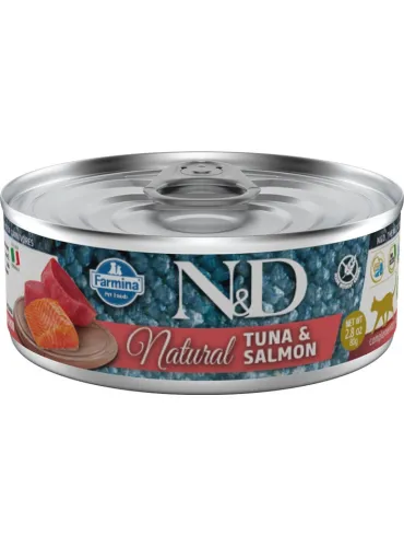 N&D Wet Cat Natural Tuna & Salmon 70gr