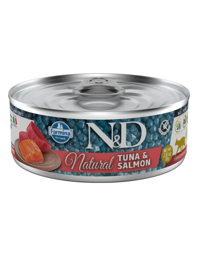 N&D Wet Cat Natural Tuna & Salmon 70gr