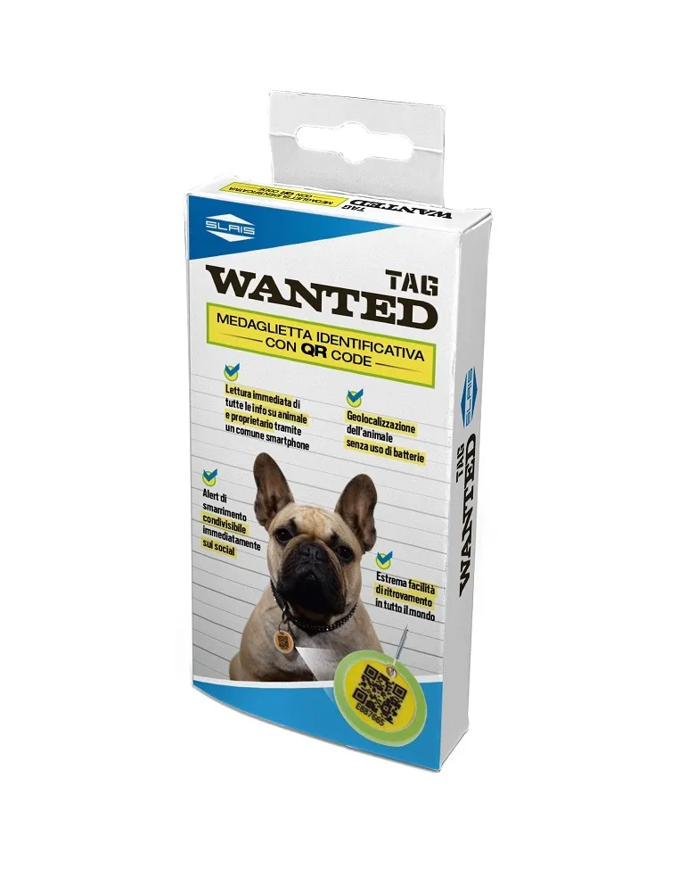 Medaglietta ID Slais Wanted per Animali