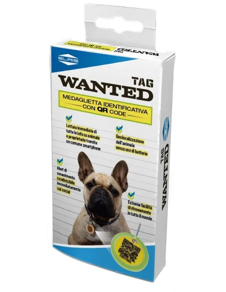 Medaglietta ID Slais Wanted per Animali Medaglietta ID Slais Wanted per Animali