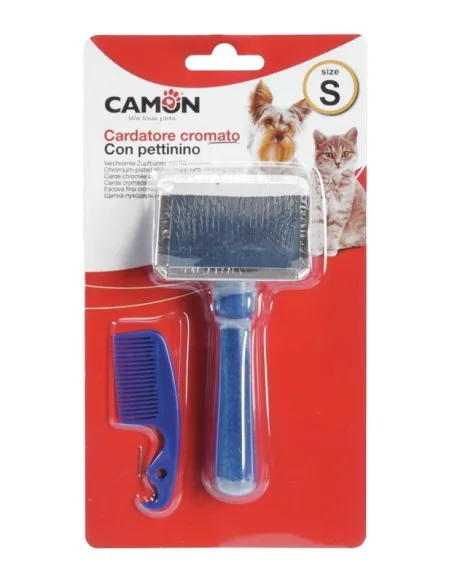 Cardatore Cromato con Pettinino XL