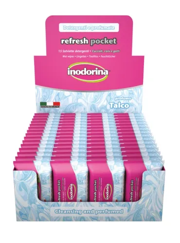 Inodorina Salviette Pocket Talco 15 Pezzi